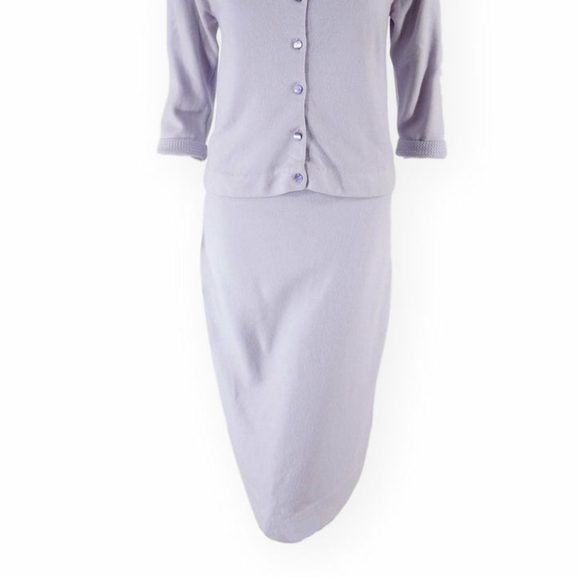 RODIER LILAC knit MIDI SKIRT - Picture 1 of 4